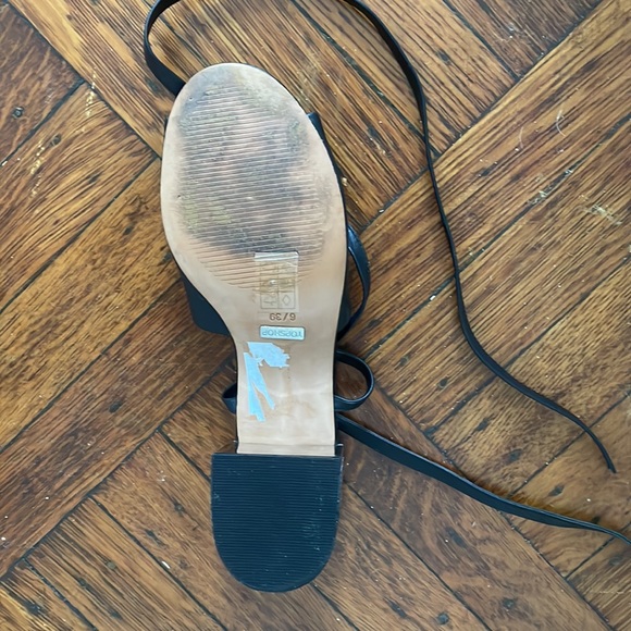 Top shop lace up black heels size 8.5 - Picture 3 of 3